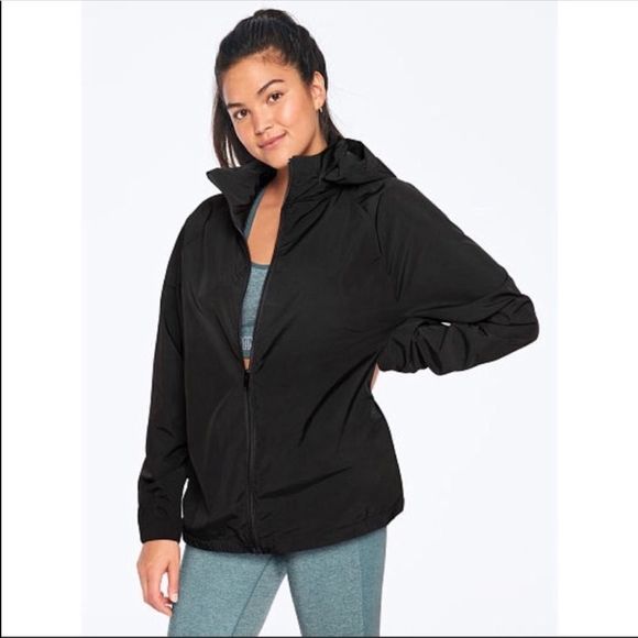 PINK MOCKNECK ANORAK - Picture 2 of 3